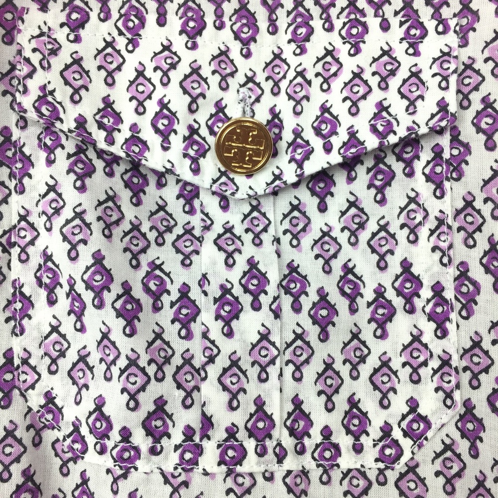 Tory Burch Geometric Print Button Down Shirt - image 8